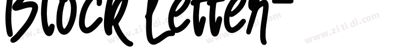 Block Letter字体转换